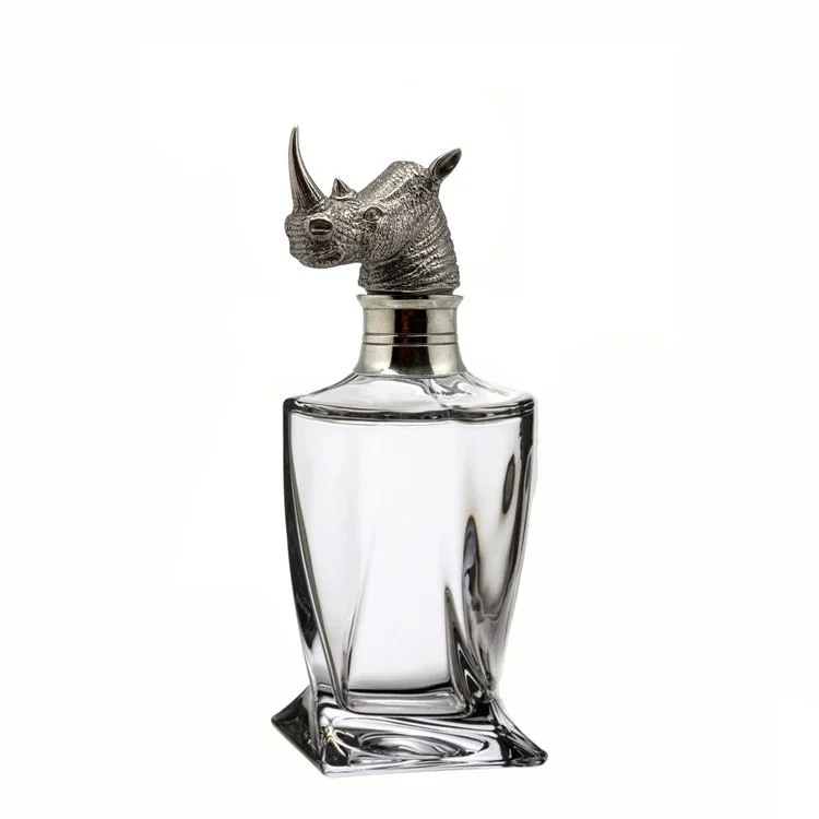 Menagerie Twist Style Whiskey Decanter - Rhino — MENAGERIE WINE